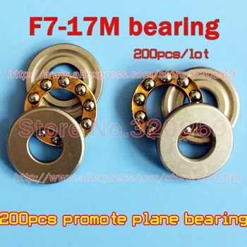 

200pcs F7-17M 7*17*6mm Axial shaft Thrust ball Bearing assembly plane thrust bearing