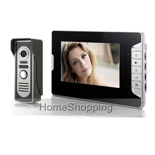 ENVÍO LIBRE Con Conexión de Cable 7 “vídeo Apartamento Teléfono De La Puerta de Intercomunicación Del Sistema 1 Monitor 1 Cámara de Visión Nocturna Timbre En Inventario Al Por Mayor
