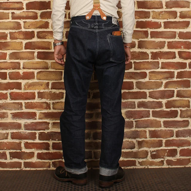 Best price at $119 Cheap 2016 bronson lot 877 loose cut vintage raw denim indigo jeans straight denim long trousers