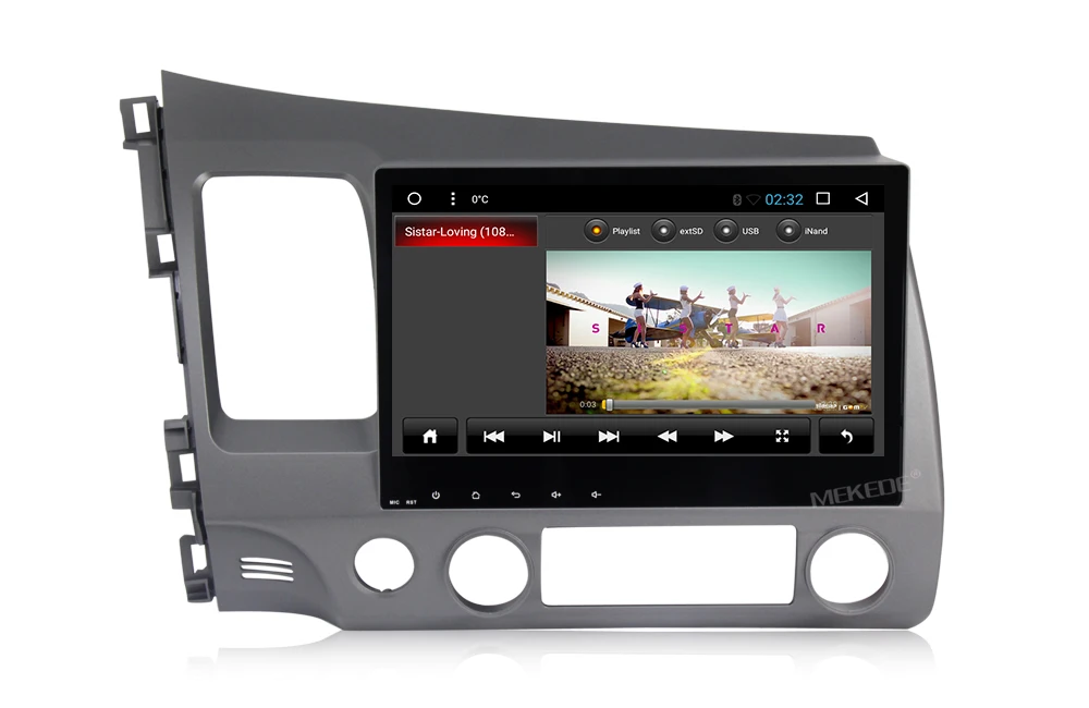 Excellent allwiner T3 1024x600 HD 2DIN Android 7.1 Car Head Unit for Honda Civic 2006-2011 DVD GPS with Radio RDS BT Mirror-Link Wifi 9