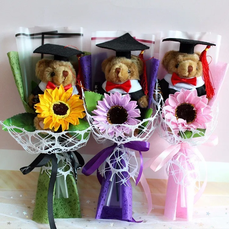 teddy bear flower bouquet