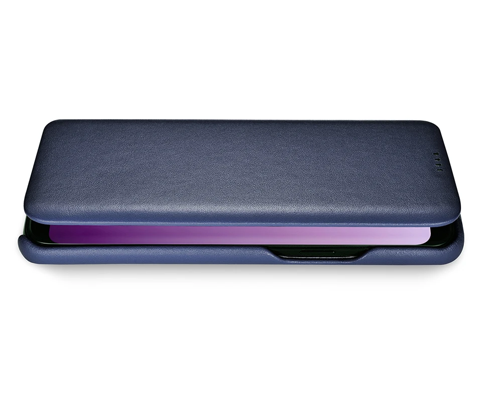 Icarer para Samsung Além de Luxo de Couro Tampa do Case da Aleta para Samsung Case Galaxy Genuíno Plus Completa Proteger Cases s9 - 13 Estojos dobráveis