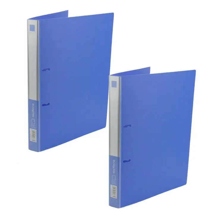 2pcs blue a4 ring binder 2 ring presentation folder sets files