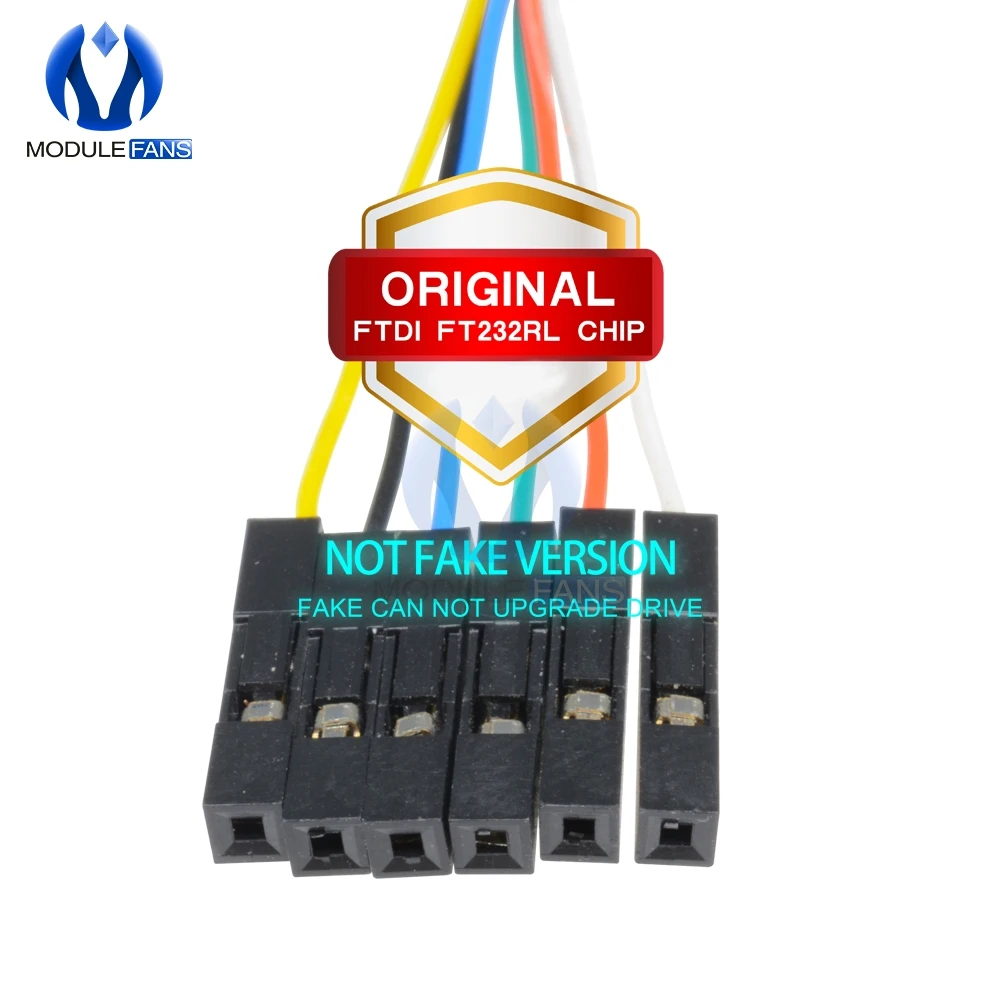 6P 6PIN FTDI FT232RL FT232 USB для ttl RS232 последовательный провод адаптер модуль скачать кабель для Arduino Raspberry Pi 1 м 100 см