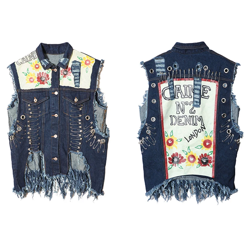LORDLDS Summer Denim Blue Vest Womens Casual Cardigan Sleeveless Short Jeans sleeveless jacket vest for women