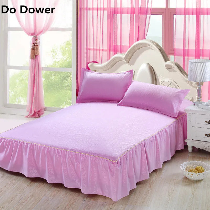 Bed skirt with an elastic band 10 Colour solid colors Bed Sheets