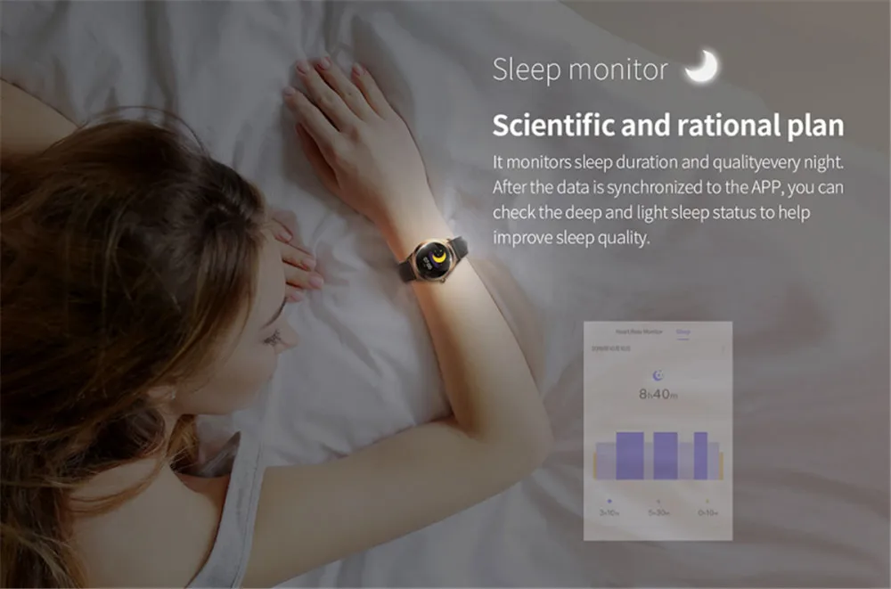 KW10 умные часы IP68 Водонепроницаемые часы монитор сердечного ритма монитор сна женские умные часы подходят для телефонов Android и iOS
