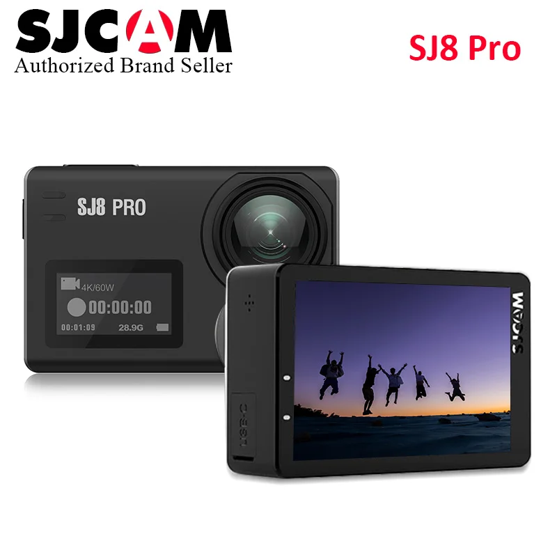 

Korea Express Original SJCAM SJ8 Pro 4K 60fps Sports Camera Waterproof Anti-Shake Dual Touch Screen WiFi Action Camera Full Set