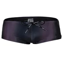 Бренд Austinbem, летние сексуальные мужские плавки, простые однотонные блестящие мужские пляжные купальные костюмы с низкой талией, облегающая одежда для плавания