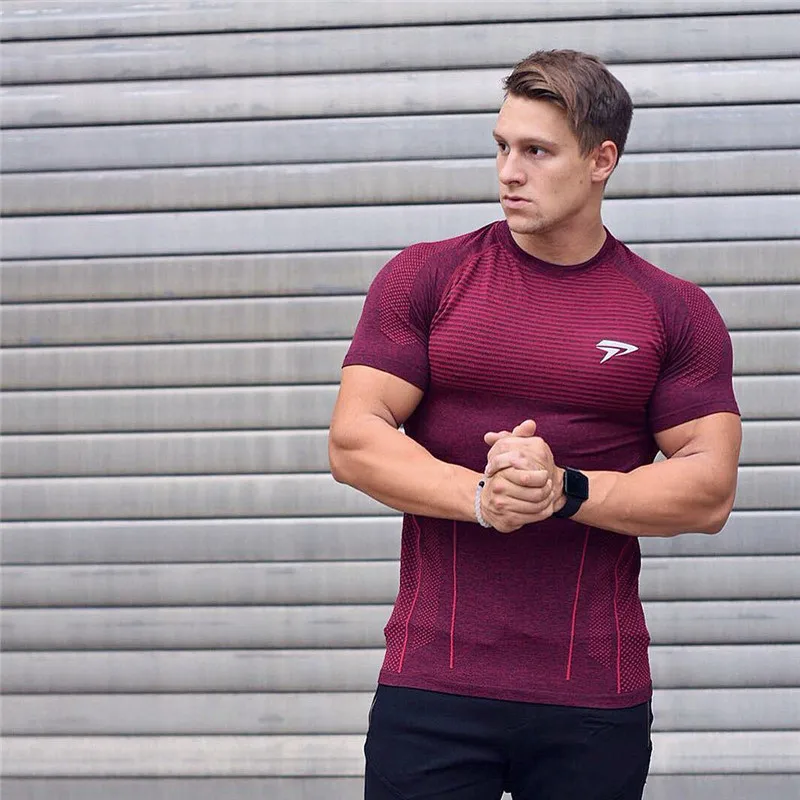 Brand Clothing Gyms Tight T shirt Mens Fitness T shirts Homme 3d Gyms T