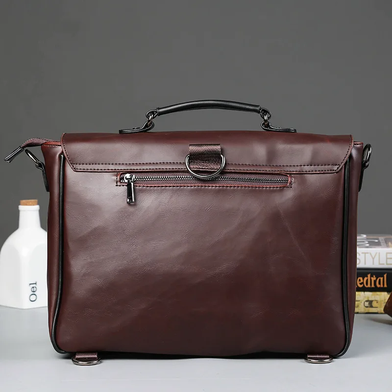 Роскошный мужской деловой портфель из спилка, мужские сумки через плечо, мужская сумка-мессенджер, фирменный дизайн, сумка для компьютера