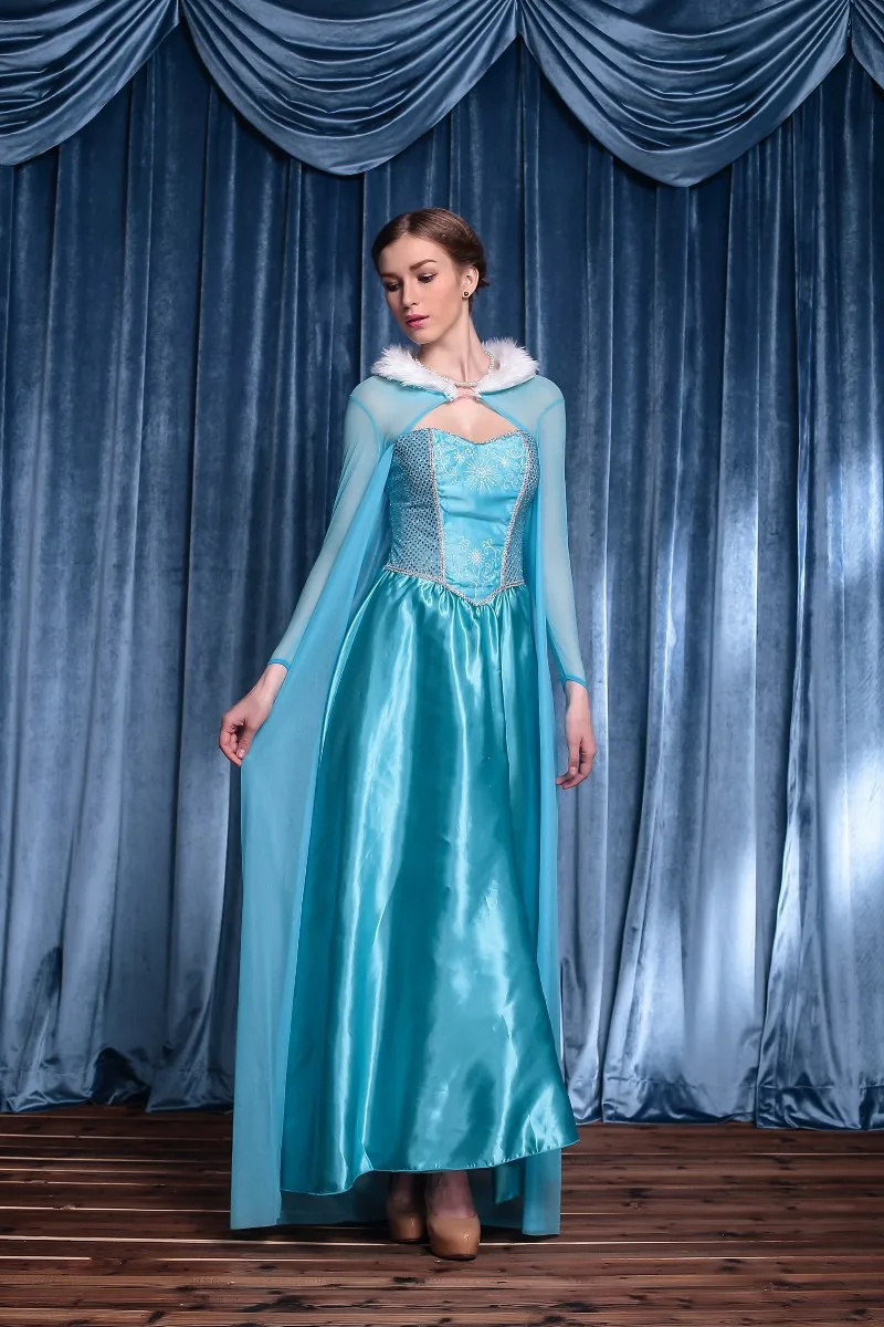 Ensen Europe Elise blue Dress from Wonderful World movie Wonderland Costume Suit Maid Fancy Dress Halloween