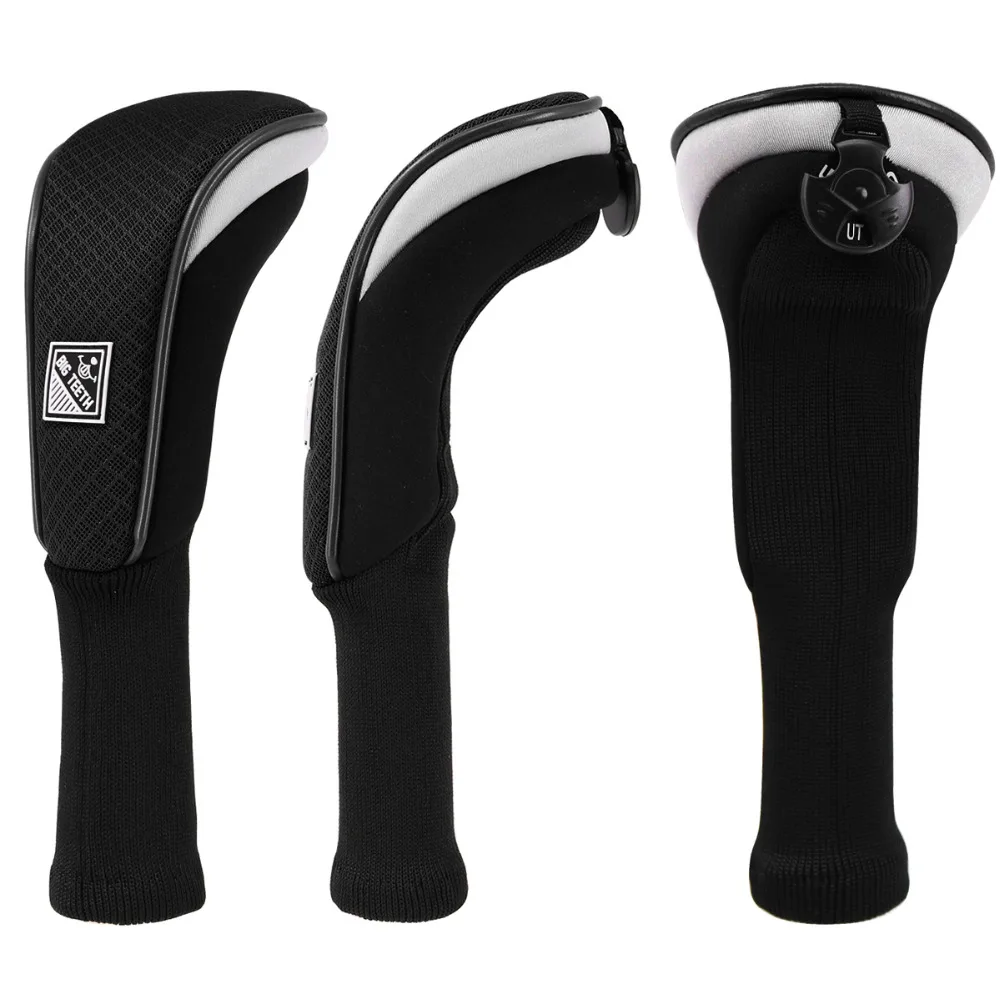 

Golf Headcover UT Cover Golf Club Protector Meshy 1 Pcs for Hybrids Rescue Utility UT Woods with Interchangeable No. Tag