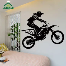 Съемная Наклейка на стену для мотоцикла, s Movement, для спортивной комнаты, художественный декор, виниловые наклейки для спальни, украшения для мальчиков, K480