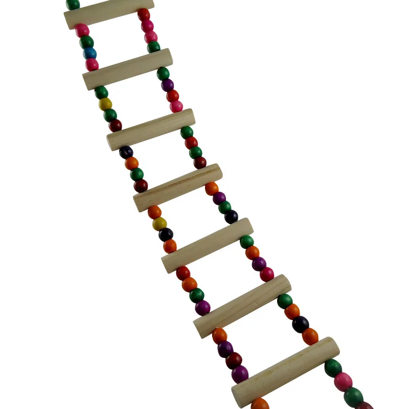 Flexible Fun Wooden Mouse Rat Hamster Ladder Crawling Bridge Toys Pet