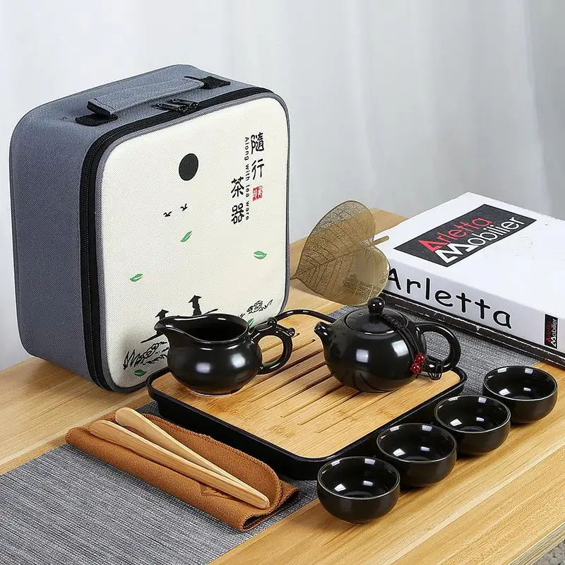  Coffee Tea Sets Ceramic Teapot Kettle Teacups Portable Travel Tea Set Chinese Kung Fu Tea Set With 