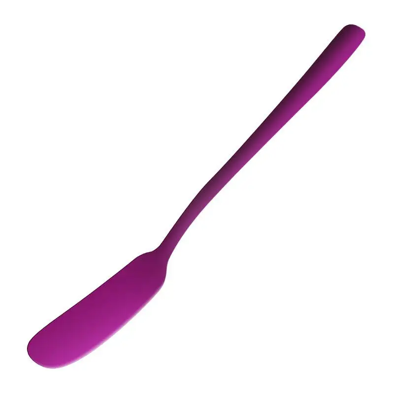 purple Нержавеющая сталь разбрасыватель удобрений для масла сыра десертное варенье крем столовые приборы для завтрака красочные Западный ужин Ножи кухонные ножи - Цвет: purple