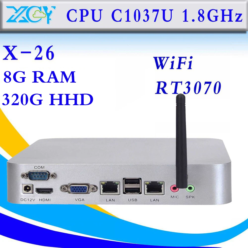 Lowest Price Fan Industrial Box PC Celeron C1037U Dual-core 8G RAM 320G HDD Embedded PC Thin Client Support Hd Video Lowest Price Fan Industrial Box PC Celeron C1037U Dual-core 8G RAM 320G HDD Embedded PC Thin Client Support Hd Video