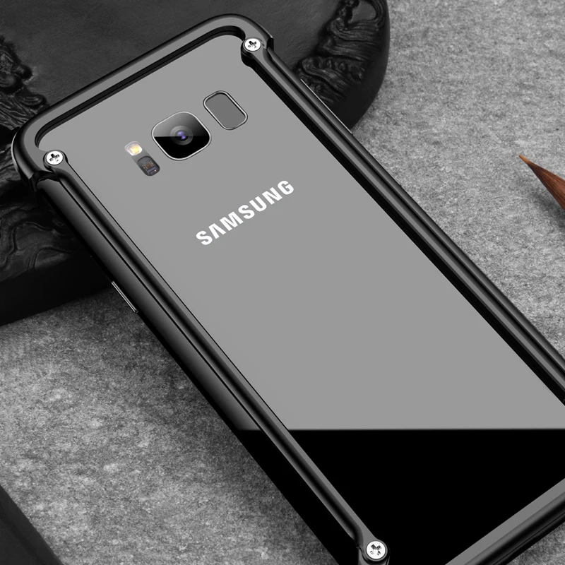 OATSBASF водителя металлический корпус для Samsung Galaxy S8 личности основа плюс S9 бампер
