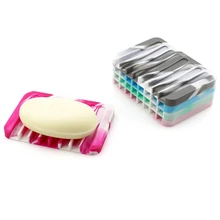 Силиконовая дренажная мыльница Нескользящая Водонепроницаемая анти-осенняя Мягкая легко моется для ванной комнаты