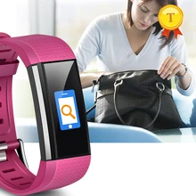 Спортивный режим smart Сердечного ритма/крови Давление/монитор сна секундомер анти потерял запястье Фитнес группа шоу имя вызова