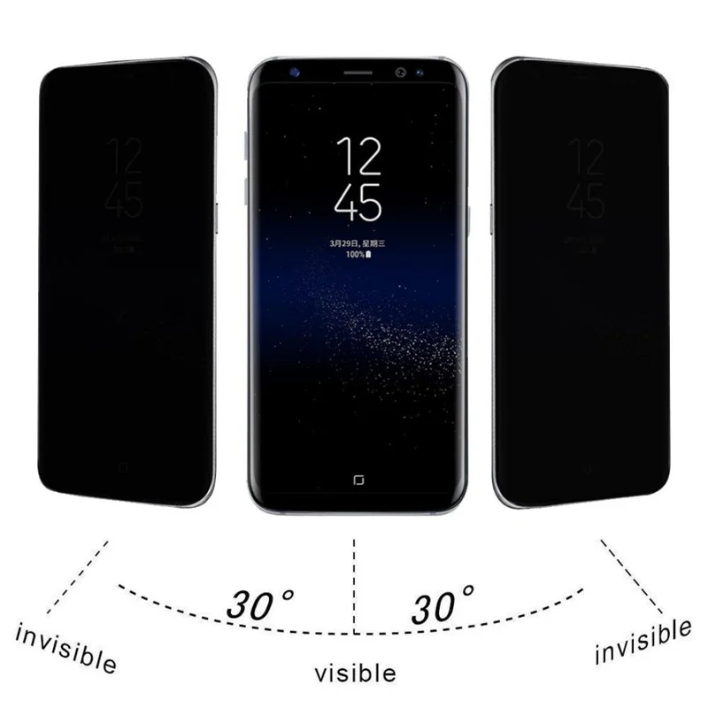 Высококачественное противошпионское закаленное стекло для Samsung Galaxy s7 s8 Plus A5 A7 2017