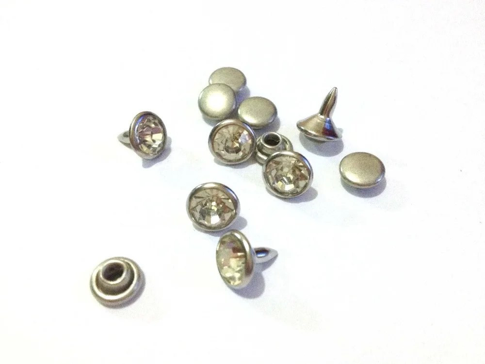 Rivet For Leather Sale Studs And Spikes 100sets Of 8mm Brass Close end