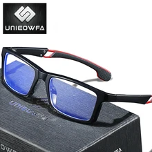 UNIEOWFA fotosensibles deporte prescripción gafas hombres ópticos miopía gafas TR90 Marco Progresivo gafas Anti-luz azul