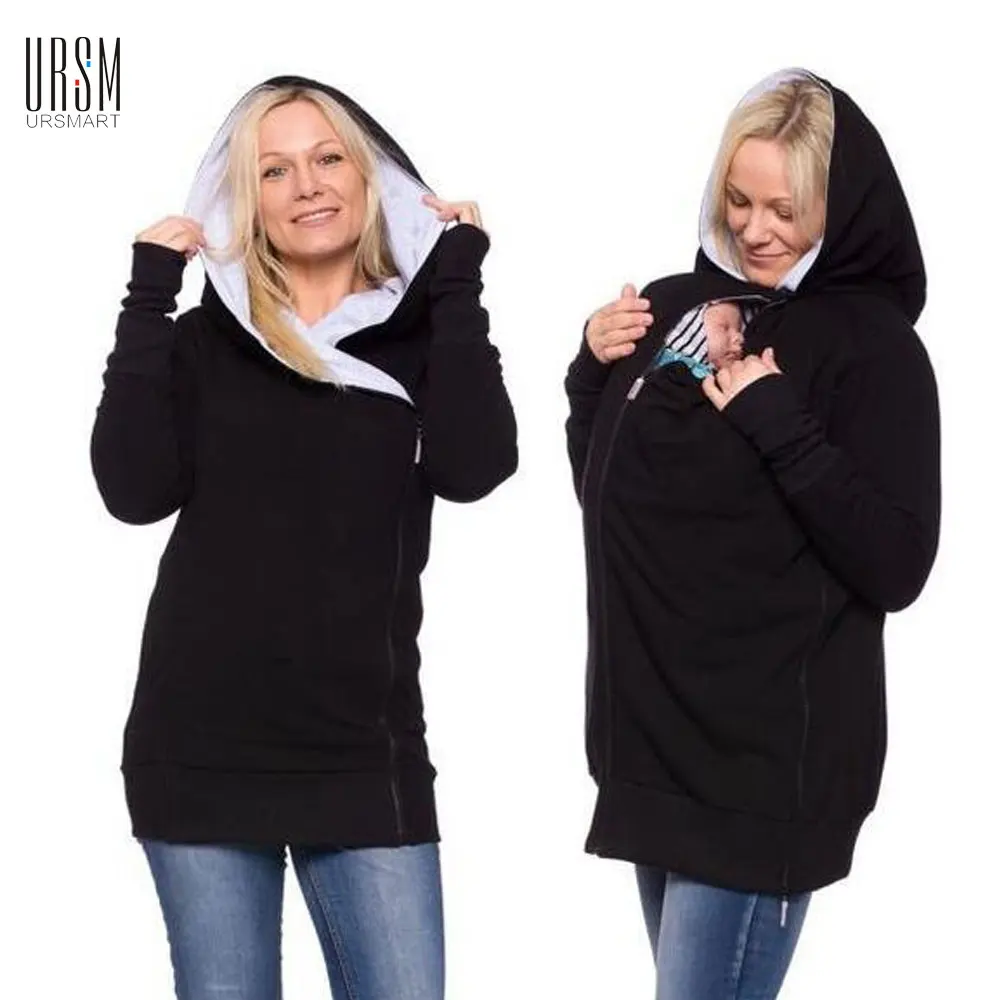

Fashion Baby Carrier Jacket Kangaroo Warm Maternity Hoodies Women Outerwear Coat For Pregnant Womens Casual Zipper Hoody Coats