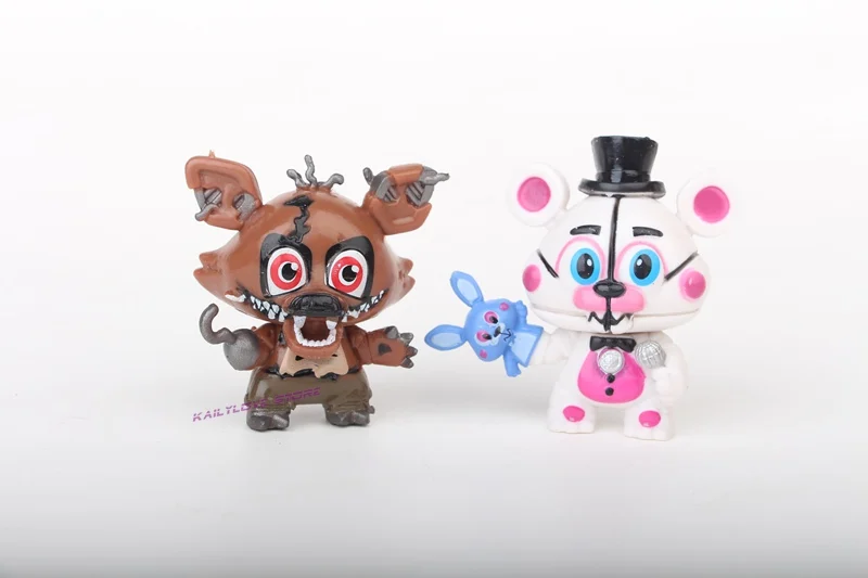 Новинка 8 шт./компл. FNAF Five Nights At Freddys Freddy toys Bonnie Foxy Fazbear Bear фигурки подарок на