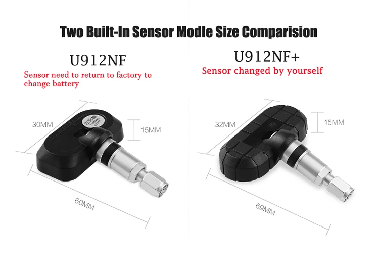 TPMS CAREUD U912 Nissan TYPE PRESSURE MONITOR 16