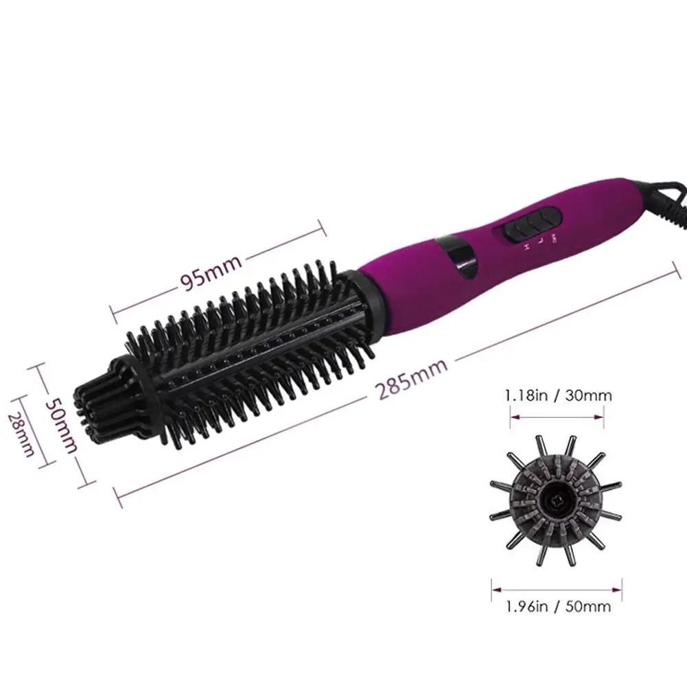 Многофункциональная щетка для завивки волос вращающаяся Горячая завивка роликовый вращающийся стайлер Расческа для укладки щипцы для завивки волос для длинных волос