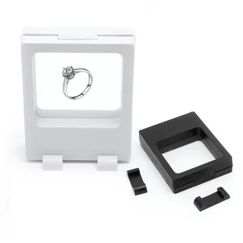 

1PC Fashion Jewelry Stand Display Box Presentation Case Floating Suspended Display Showcase Holder Box Case