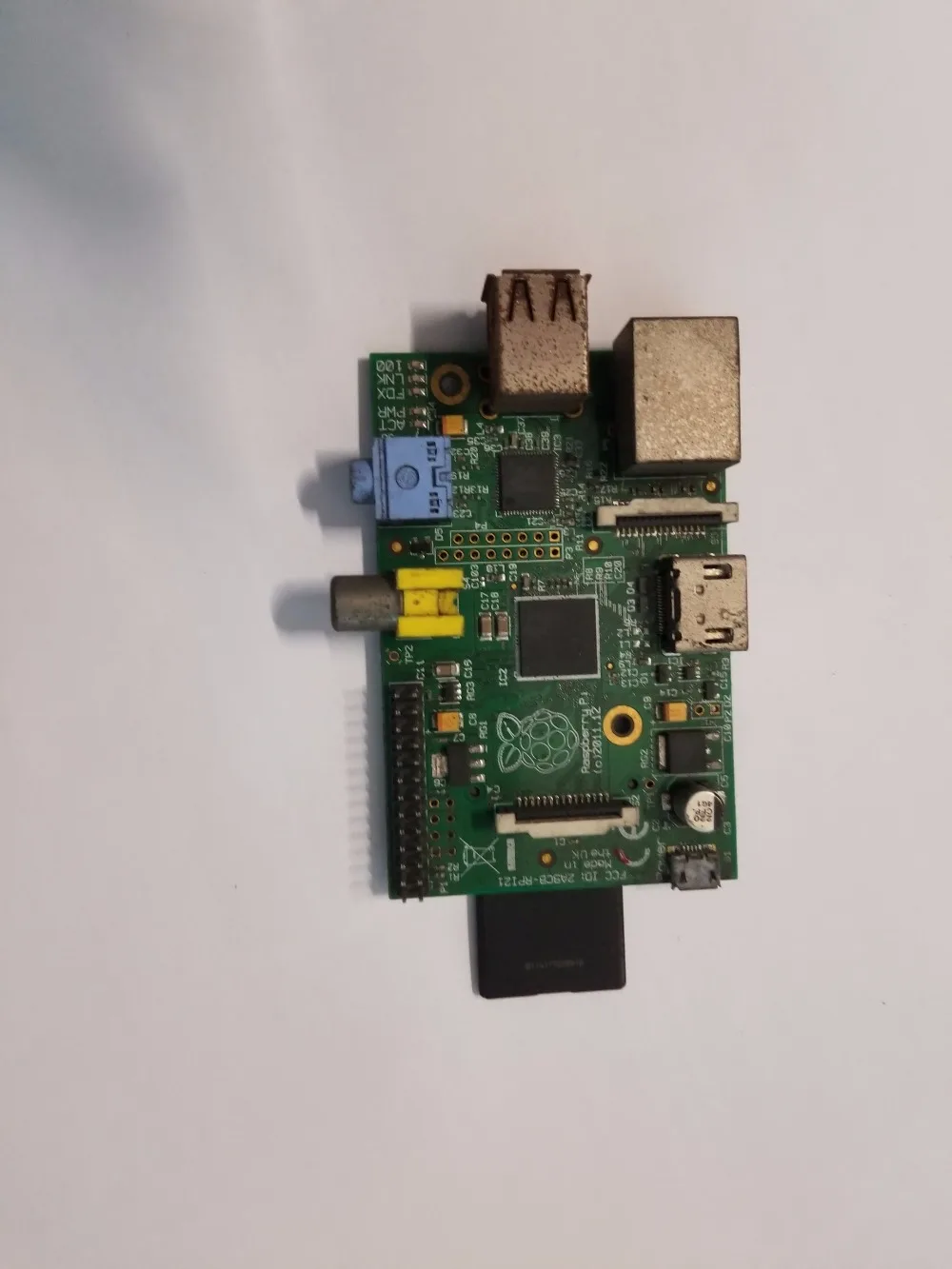 Б/у Raspberry Pi Модель B 512MB ram, 700 Mhz, 8G sd-карта, европейская стандартная мощность, Модель B Raspberry Pi, Rev 2,0 512MB ram