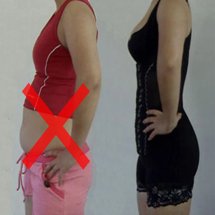 5XL 130kg Plus Size Slimming Full Body Shapers Waist Tummy Control