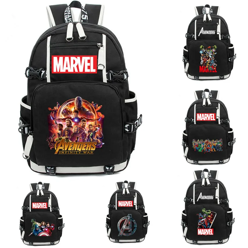 Marvel Superhero Avengers Infinity war mochila Backpack ...