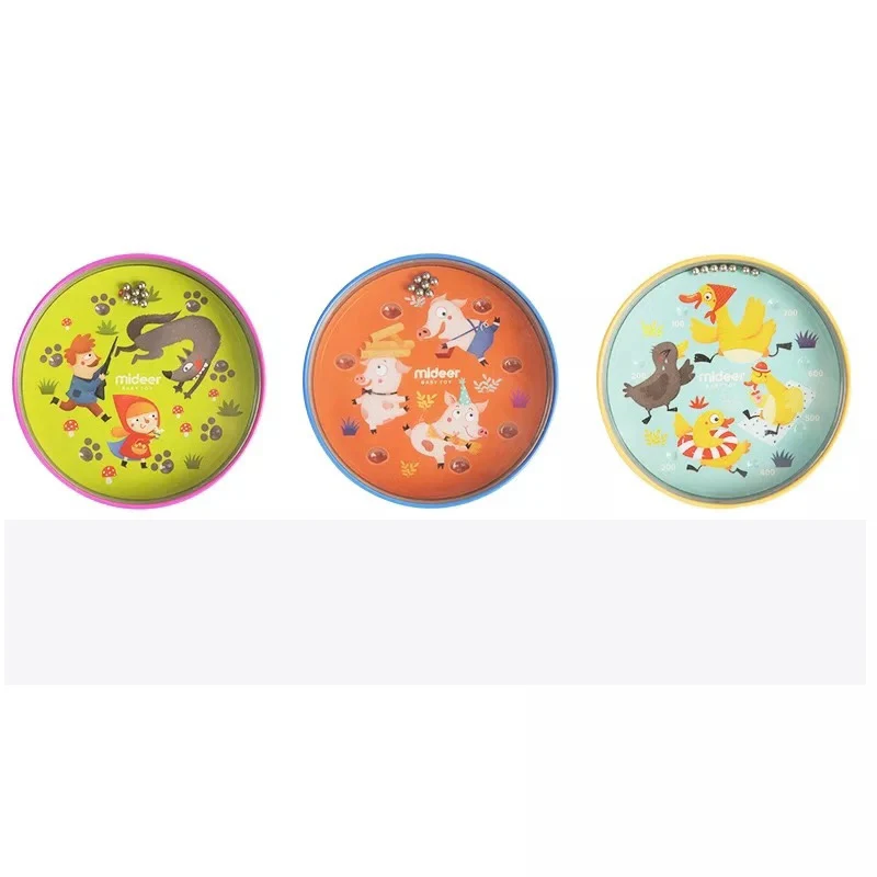 

KidsToys Mini Ball Tin Balanced Ball Children's Learning Puzzle Maze Game