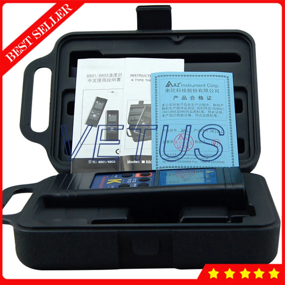 

AZ8803 Handheld Digital Dual K Type Thermocouple Thermometer Single K Type Thermometer Digital Electronic Thermometer
