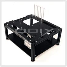 QDIY PC-D009 Personality PC Acrylic DIY Computer Case Black PMMA ATX Case