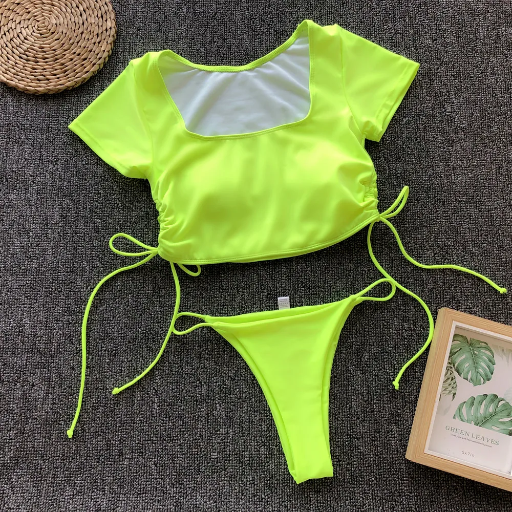 Сексуальный Топ Maillot Biquini женский s пуш ап бикини Новый лоскутный купальный костюм