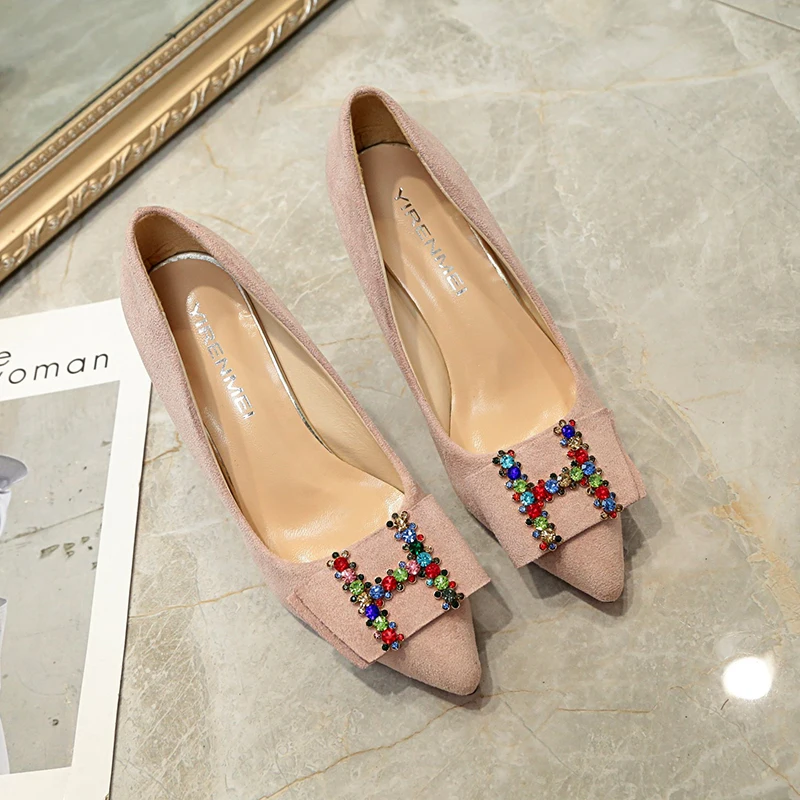 

Phyanic 2018 Brand women high heels shoes spring autumn gladiator Thin heels slip on women Party pumps thin heels shoes Pink