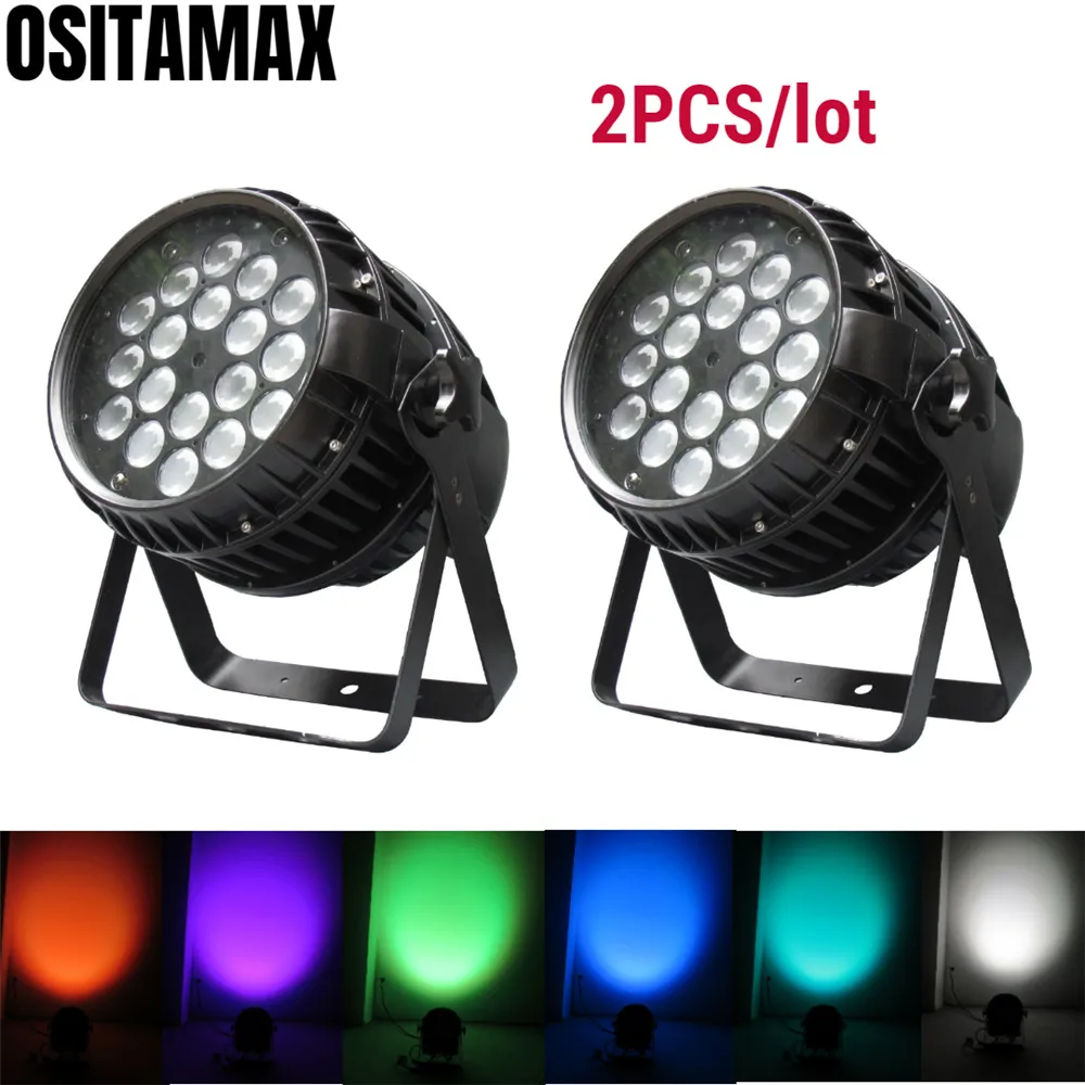 

2pcs/lot Zoom LED Par Light 18x18w 6IN1 RGBWA UV Waterproof IP65 Par Stage Light Auto Run Outdoor LED Light