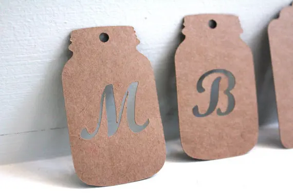 Personalized Initials Monogram Favor Gift Tags Wedding Favour Personalized Initials Monogram Favor Gift Tags Wedding Favour Wishing Tree Tag Baby Shower Birthday Blank Cards Lable Sbook In Invitations From