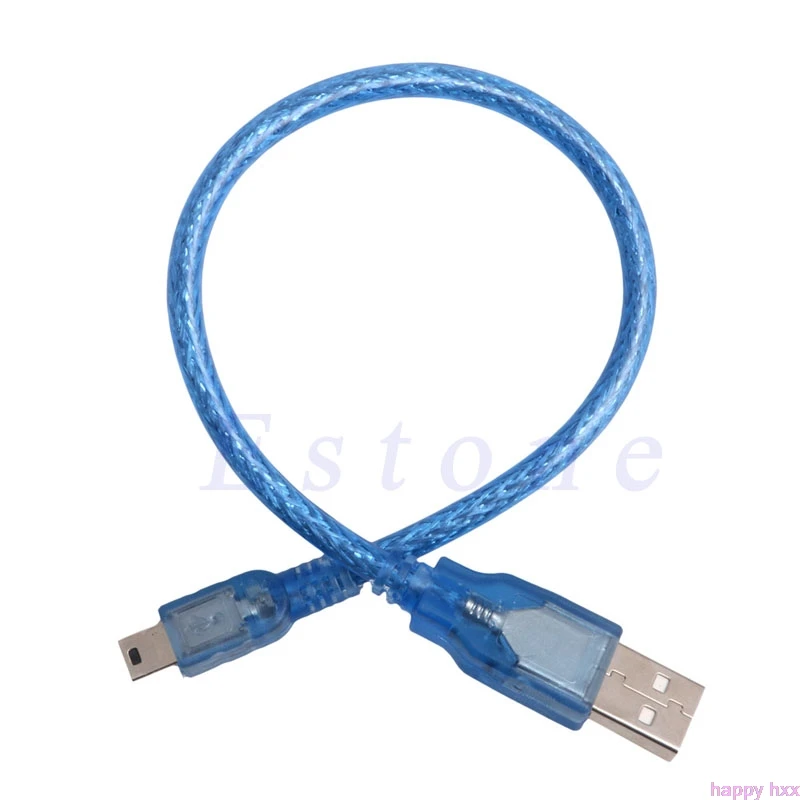 

High Speed Short USB 2.0 A Male To B Male Mini 5 Pin B Data Charging Cable Cord