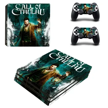 

Call of Cthulhu PS4 Pro Skin Sticker Decal Vinyl for Playstation 4 Console and 2 Controllers PS4 Pro Skin Sticker
