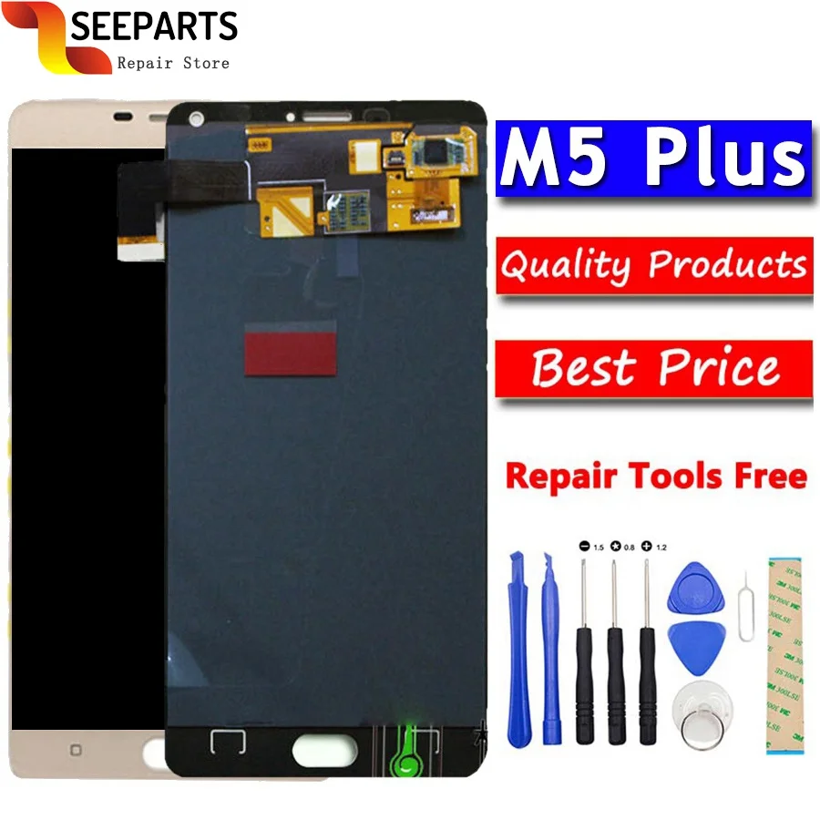 

For Gionee Marathon M5 Plus M5plus high quality Touch Screen Digitizer Sensor & LCD Display Panel Screen Assembly free shipping
