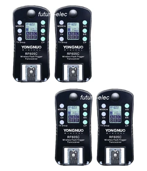 

4Pcs RF-605 C Wireless Remote Flash Trigger Shutter Release for Canon 5D 5D4 5D3 5D2 100D 1300D 1200D 1100D 1000D 760D 750D 700D
