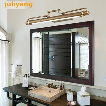 

New bronz mirror light for bathroom European cabinet lights LED cosmetic front Full Copper Case waterproof Wall lamp