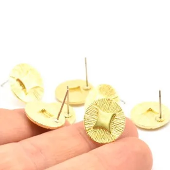 

4pc.. Raw Brass round Earring (Nickel Free and Lead Free).(15mm) N795