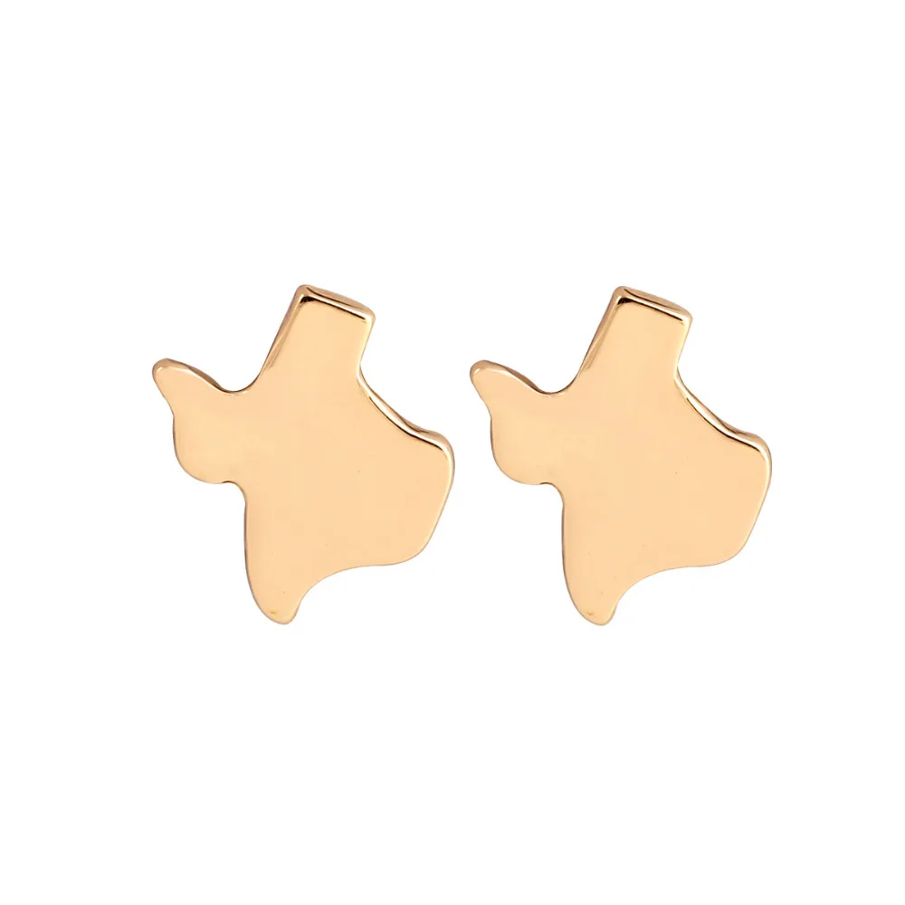 

yiustar Texas Earrings Cute Helix Map Stud Earring for Women USA Map TX State Earrings Proud Native Hometown Texan Stud Earrings